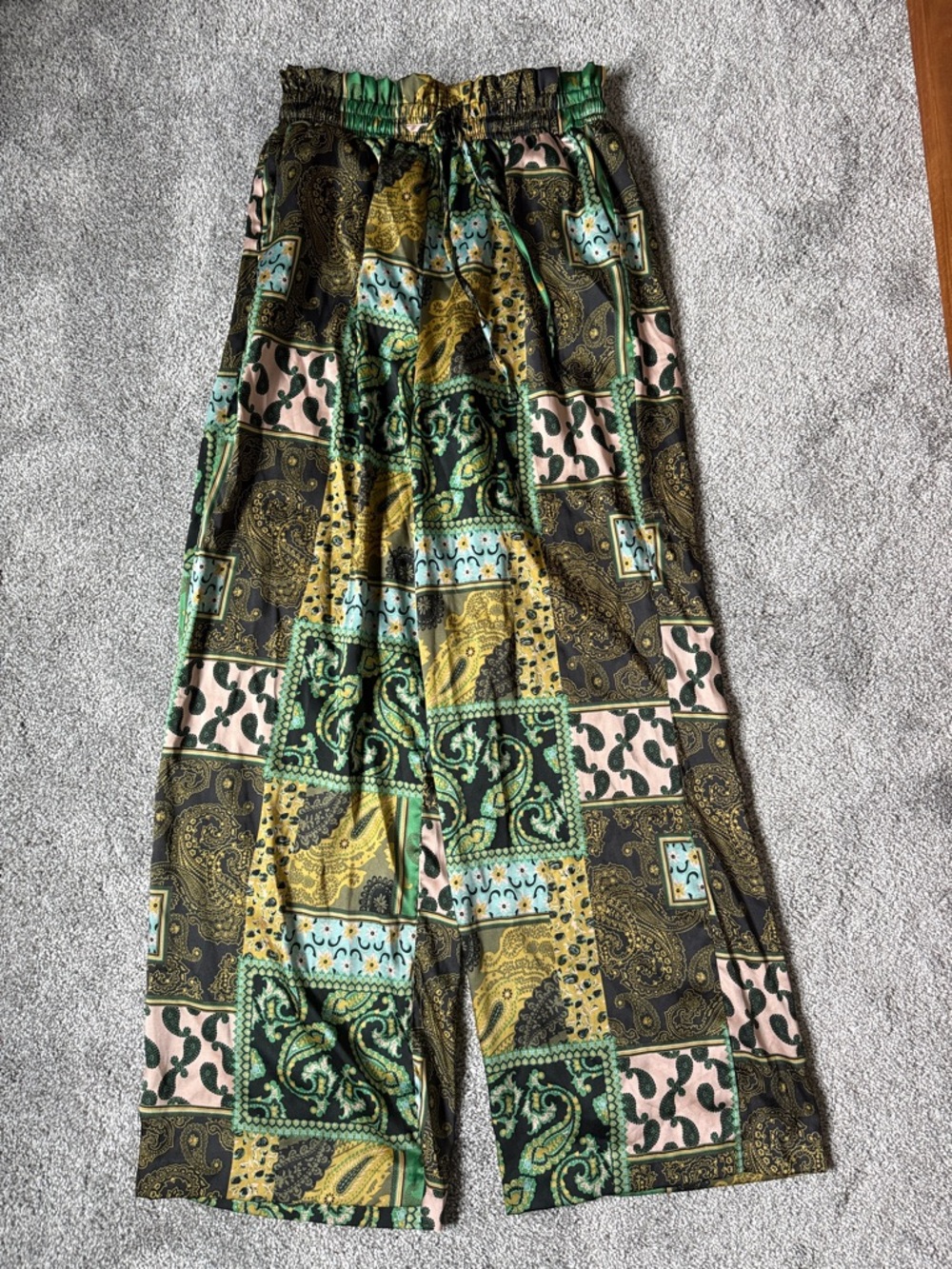 Free People Patch Things Up Wide Leg Lounge Pants